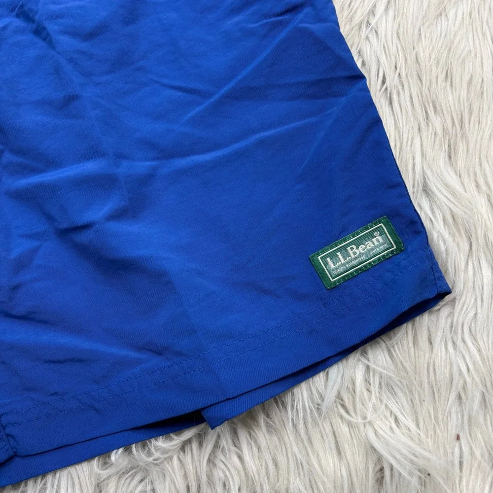 L.L. Bean Men's M Cobalt Blue Swim Trunks Shorts Mesh Brief Liner Swim Beach